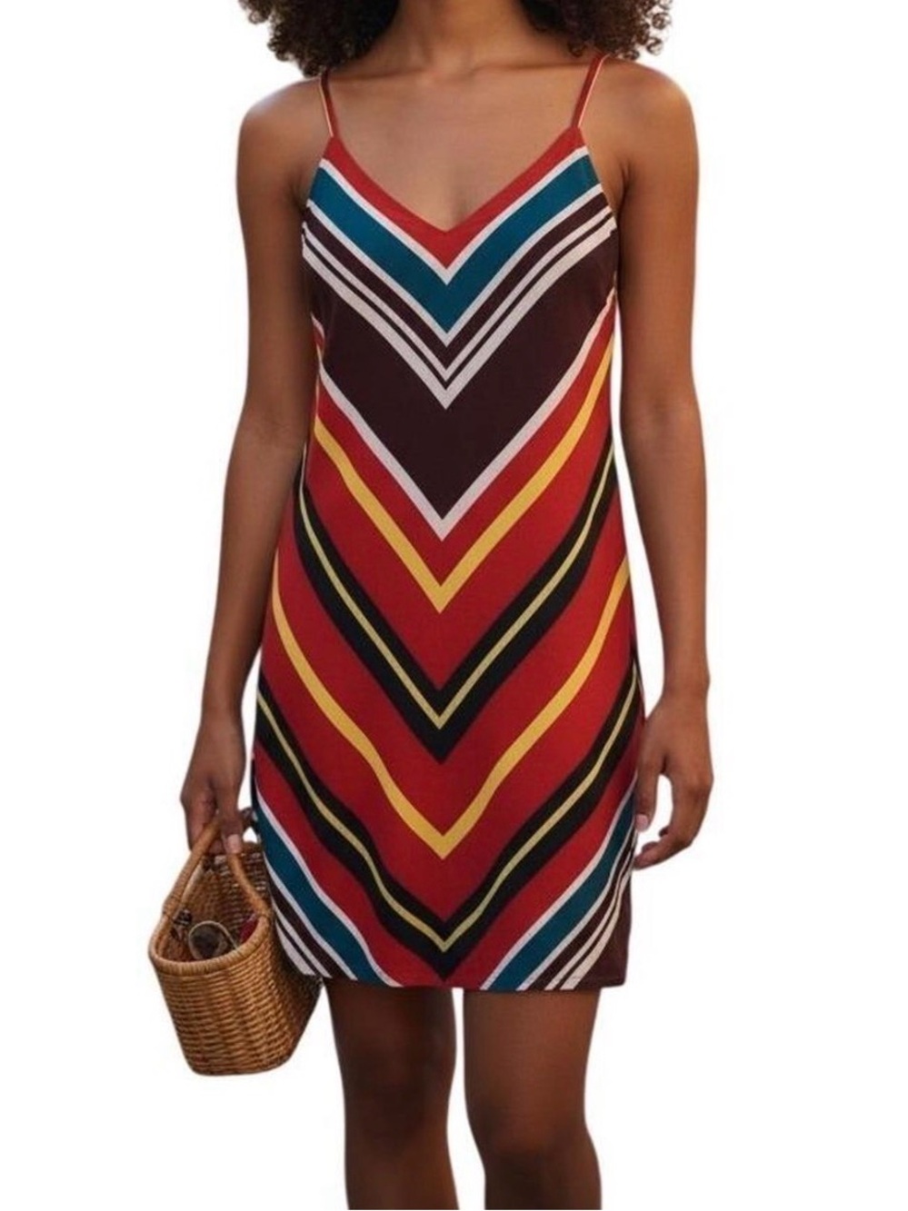 Express Bold Chevron Mini Dress size S